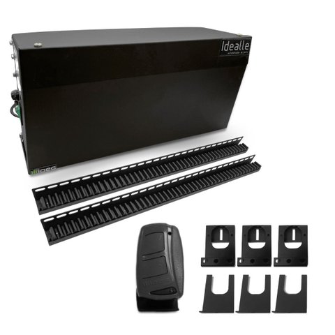 Kit Automatizador Deslizante Porta Social 60kg Idealle Ipec - Preto