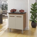 Ver imagem 6 de Balcão Cooktop 5 Bocas Jade 75cm 2 Portas Pés com Regulagem Cor:savana / Off White;tamanho:5 Bocas