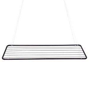 Varal de Teto em Aço Suspenso 120x56 Mor Cor:preto Preto