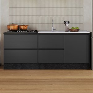 Kit Etna 2 Balcões para Pia e Cooktop Poliman Móveis