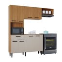 Ver imagem 4 de Cozinha Compacta 8 Portas 1 Gaveta Dora Yescasa Amarelo/Cinamon/Offwhite