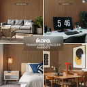 Ver imagem 6 de Kit 2 Painel Ripado de Madeira Natural Acústico Ikara - 270x32cm