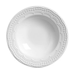 Jogo de Jantar 42 Peças Branco Cerâmica Madeleine Porto Brasil - 4