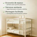 Ver imagem 5 de Beliche Cama Solteiro de Madeira Maçiça de Pinus Reforçado