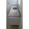 Pia de Cozinha 190cm x 50cm Granito Branco Dallas - 1