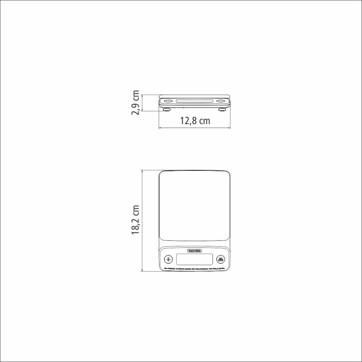 Balança Digital Tramontina Alta Precisão para Cozinha Adatto - 5