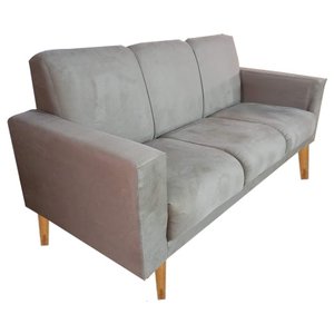 Namoradeira Sofa 3 Lugares Luana  Capuccino