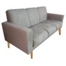 Namoradeira Sofa 3 Lugares Luana  Capuccino - 1
