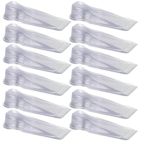 Kit 12 Aparadores Travas de Portas 11x3,5x2cm Calço Chão Cin