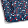 Colchonete Pet Azul Grande Estampada Cachorro ou Gato 80cm x 60cm com zíper - 3
