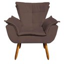 Ver imagem 6 de Kit Namoradeira 02 Poltronas Opala Suede Marrom