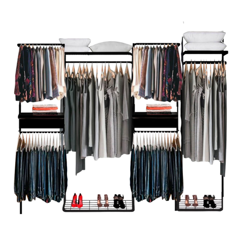Closet Aramado - Linear Clr373 Gav Corcor, Tamanhocor:preto;tamanho:2,80