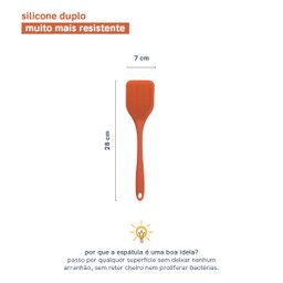 ESPÁTULA DE SILICONE DUPLO LISA - OIKOS - 2
