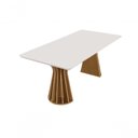 Ver imagem 1 de Mesa de Jantar Orlando 6 Lugares Retangular Tampo de Vidro Domus Parati