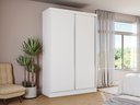 Ver imagem 1 de Guarda-roupa Solteiro Kappesberg N571 2 Portas de Correr Branco