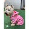 Roupa para Cachorro Moletom com capuz Rosa - Tam. G - 3