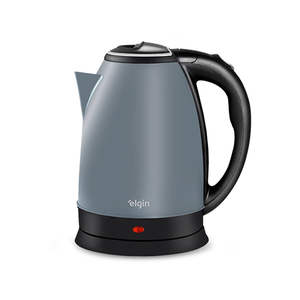 Chaleira Elétrica Inox Lunar 1,8 Litros Elgin Garrafa sem Fio 220v Cinza
