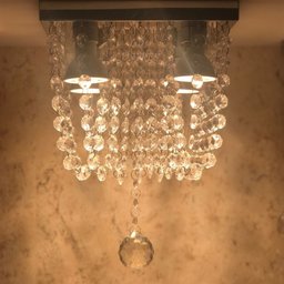 Luminária Teto Cristal Acrílico Design Sofisticado para Sala - 2