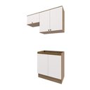 Ver imagem 4 de Lavanderia Modulada Kappesberg Celeste 3 Peças Nogueira/branco 140cm