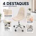 Ver imagem 4 de Cadeira para Escritório Estofada com Base Giratória Botonê