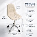 Ver imagem 3 de Cadeira para Escritório Estofada com Base Giratória Botonê
