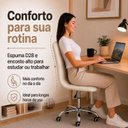 Ver imagem 6 de Cadeira para Escritório Estofada com Base Giratória Botonê
