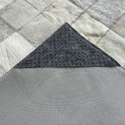 Tapete de couro preto cinza griss 1,50x2,00 s/b peça 10x10 - 3