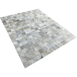 Tapete de couro preto cinza griss 1,50x2,00 s/b peça 10x10 - 2