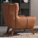 Ver imagem 6 de Poltrona Decorativa Malta Base Madeira Courino Tcs 727 Moll