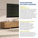 Ver imagem 7 de Rack para TV até 60 Polegadas Planejado 157cm Aruá CabeCasa MadeiraOriginals Marrom/Jatobá