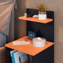 Ver imagem 3 de Mesinha Cabeceira Prateleira Suspensa Nicho Decorativo Mesa Lateral Cama Organizadora Quarto - Rpm