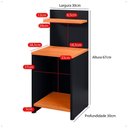 Ver imagem 5 de Mesinha Cabeceira Prateleira Suspensa Nicho Decorativo Mesa Lateral Cama Organizadora Quarto - Rpm