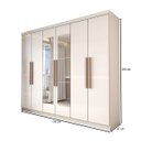 Ver imagem 5 de Guarda-roupa Casal Odisseia 6 Portas 2 Gavetas com Espelho - Panorama Móveis