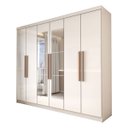 Ver imagem 4 de Guarda-roupa Casal Odisseia 6 Portas 2 Gavetas com Espelho - Panorama Móveis
