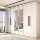 Ver imagem 1 de Guarda-roupa Casal Odisseia 6 Portas 2 Gavetas com Espelho - Panorama Móveis