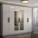 Ver imagem 1 de Guarda-roupa Casal Odisseia 6 Portas 2 Gavetas com Espelho - Panorama Móveis