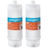 Kit 2 Refil de Reposição Filtro Pou Acqua Ab230 Tripla Filtração Carvão Ativo Acquabios 1/2' - 1