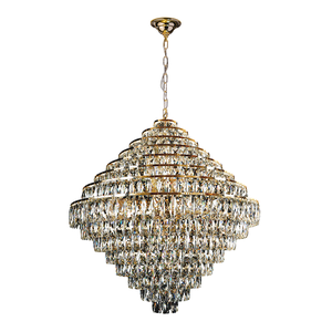 Lustre Pendente Cristal Legítimo Florença Belle 80CM Startec Bivolt:Dourado/110V/220V