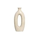 Ver imagem 1 de Vaso Decorativo de Mesa Bege Decoração de Sala Taj Petra 41x19x8 cm