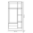 Ver imagem 4 de Jogo de Quarto Doce Sonho Guarda Roupa, Berço e Cômoda Sapateira Branco - Qmovi