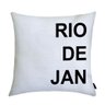 ALMOFADA CIDADES BRASILEIRAS - TECIDO POLIÉSTER COM ZÍPER - RIO DE JANEIRO - 1