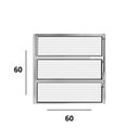 Ver imagem 3 de Vitrô Basculante Alumínio 60 x 60cm Vidro Horizontal Hale Branco