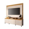 Estante Home Theater Quantum Off White / Cinamomo - Hb Móveis - 1
