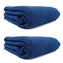 Ver imagem 3 de Kit 2 Mantas Gigantes para Sofá 2,40x1,80 Algodão:Azul com Preto Mesclado