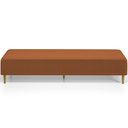 Ver imagem 3 de Puff Decorativo Sala de Estar Bali W01 Pés Palito 210x60cm Bouclê Terracota - Lyam Decor