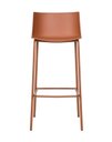 Ver imagem 6 de Kit com 2 Banquetas Ipanema Média para Cozinha em Polipropileno e Base em Aço Pintado - Terracota