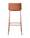 Ver imagem 5 de Kit com 2 Banquetas Ipanema Média para Cozinha em Polipropileno e Base em Aço Pintado - Terracota