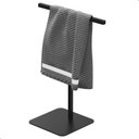 Ver imagem 1 de Porta Toalha Lavabo de Bancada Suporte para Toalha Nice:preto