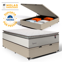 Ver imagem 2 de Cama Box Baú com Colchão de Molas Ensacadas Pillow Top Supreme Lux Casal 138cm