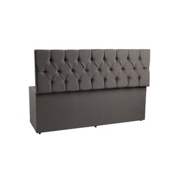 Recamier Sofá Baú Madrid 1,40 cm Suede Cinza - 2